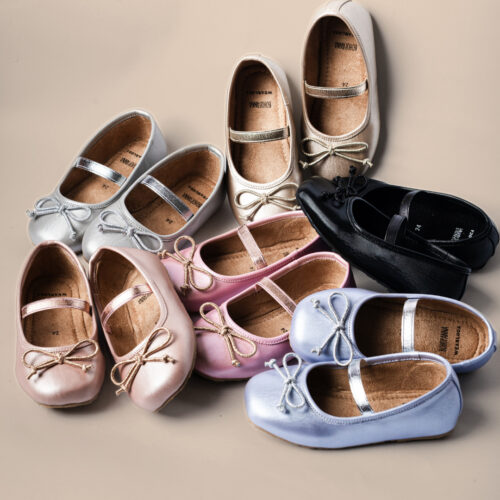 BOHOPANNA X WEARLUCA Clara Ballerina - Sepatu Anak Perempuan Flatshoes Anti Slip, Nyaman, Ringan