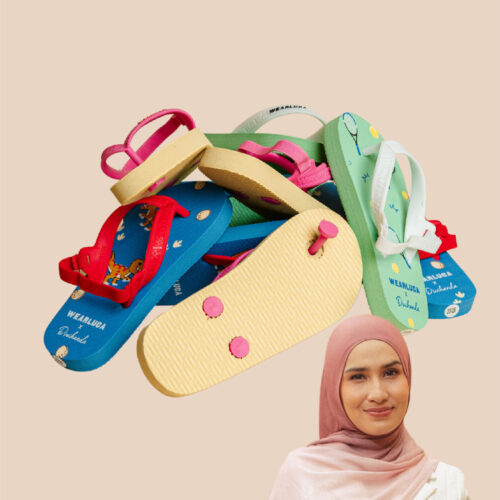 WEARLUCA X DWIHANDA Riley - Sandal Jepit Anak Laki Laki Perempuan, Nyaman, Ringan